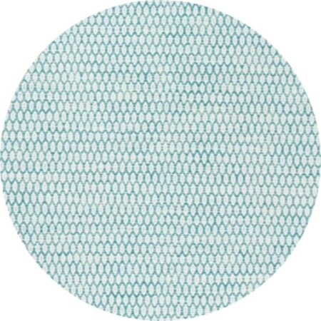 Safavieh 6 x 6 ft. Montauk Contemporary Round Hand Loomed Rug; Aqua & Ivory MTK608H-6R